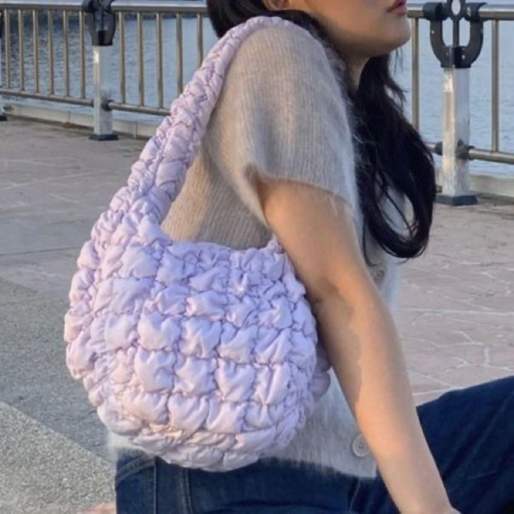 COS Quilted Mini Bag in Lilac